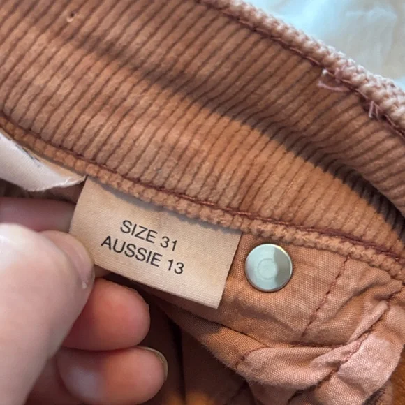 ROLLA'S Dusty Pink Corduroy Flare Jeans - Picture 7 of 11